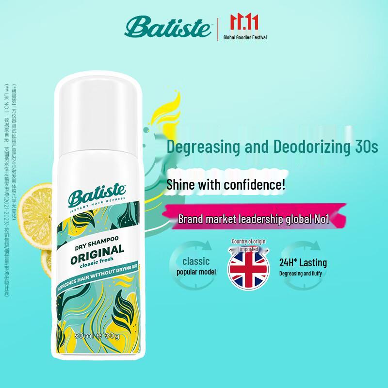 Сухой шампунь Batiste дорожного размера